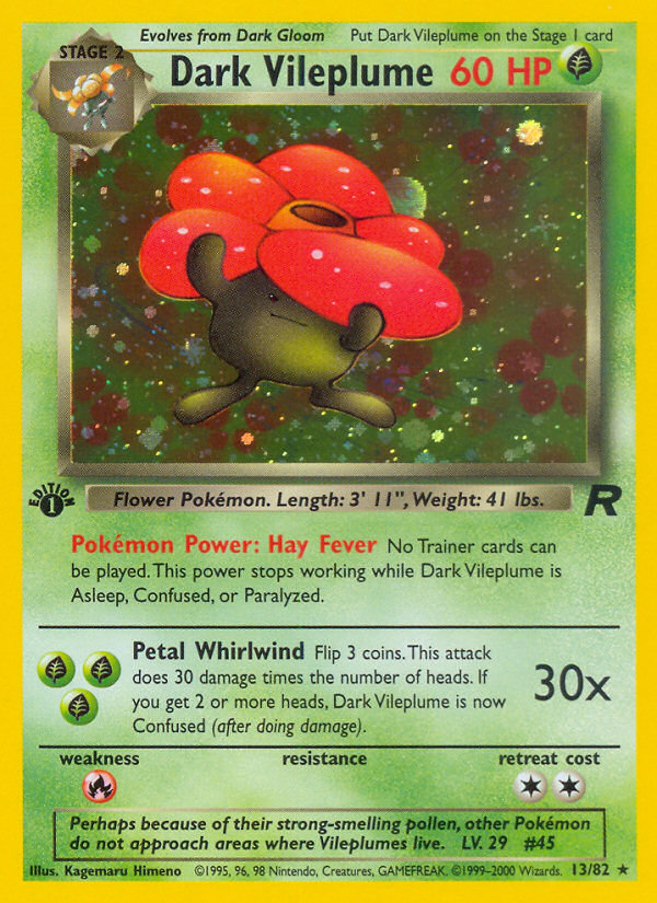 Dark Vileplume (13/82) [Team Rocket 1st Edition] | Good Games Adelaide SA