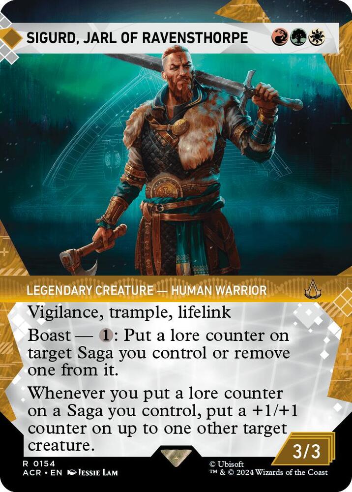Sigurd, Jarl of Ravensthorpe 154 (Universes Beyond: Assassin's Creed)  - Foil | Good Games Adelaide SA
