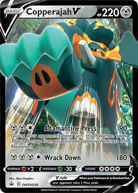 Copperajah V SWSH030 (SWSH: Sword & Shield Promo Cards)  - Holofoil | Good Games Adelaide SA
