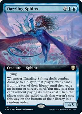 Dazzling Sphinx Extended Art 352 (Commander 2021)  | Good Games Adelaide SA