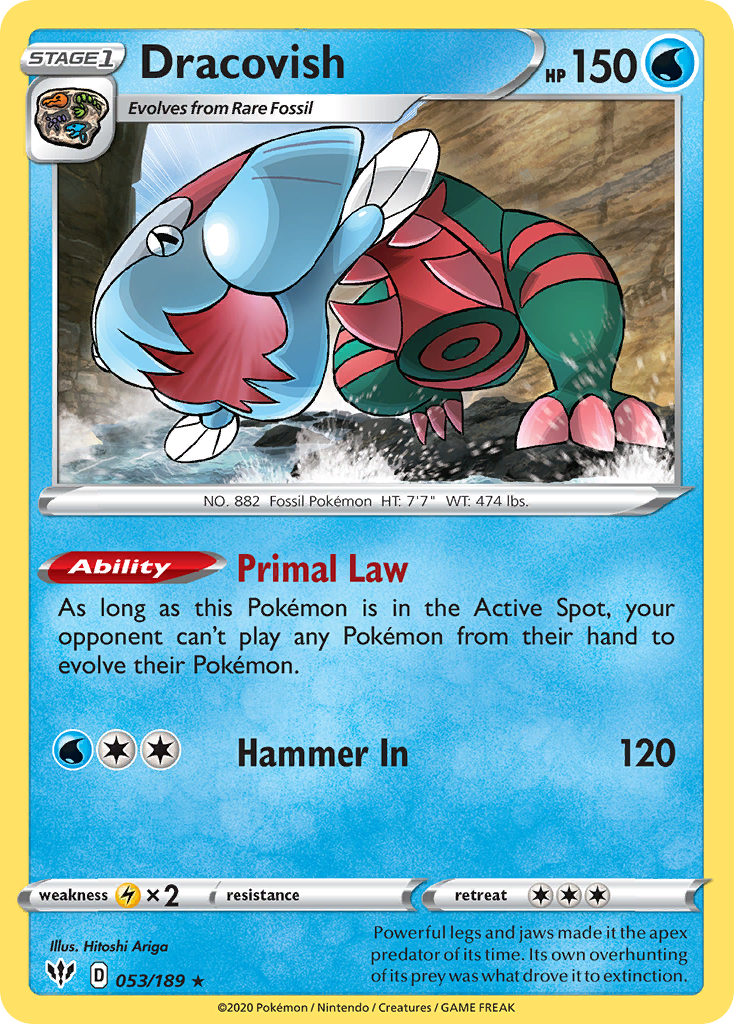 Dracovish (053/189) [Sword & Shield: Darkness Ablaze] | Good Games Adelaide SA