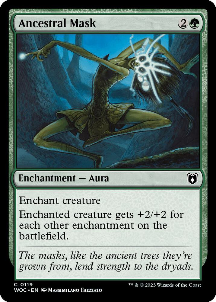 Ancestral Mask 119 (Commander: Wilds of Eldraine)  | Good Games Adelaide SA