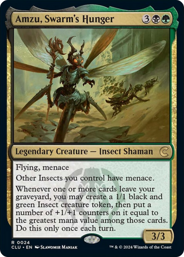 Amzu, Swarm's Hunger [Ravnica: Clue Edition] | Good Games Adelaide SA