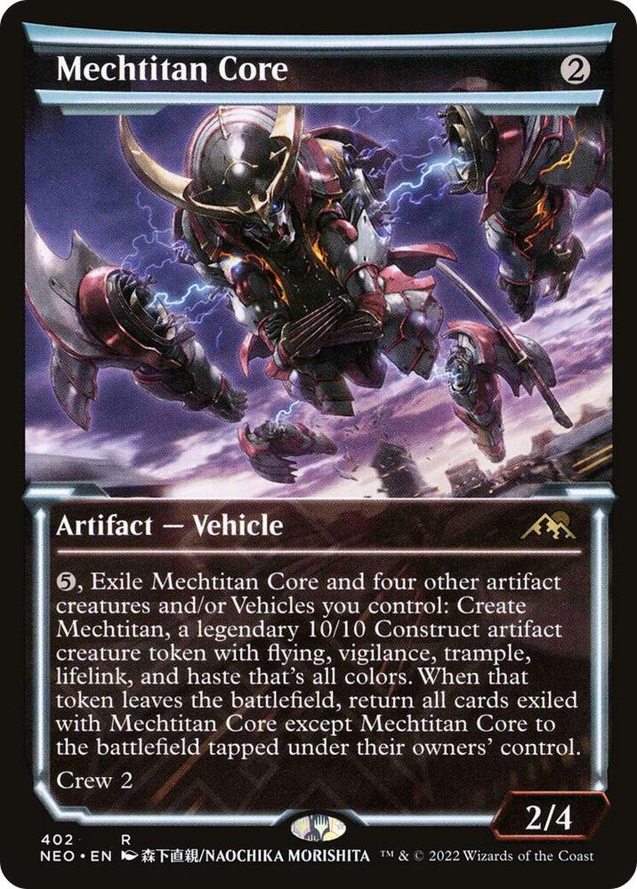 Mechtitan Core 402 (Kamigawa: Neon Dynasty)  - Showcase Foil | Good Games Adelaide SA