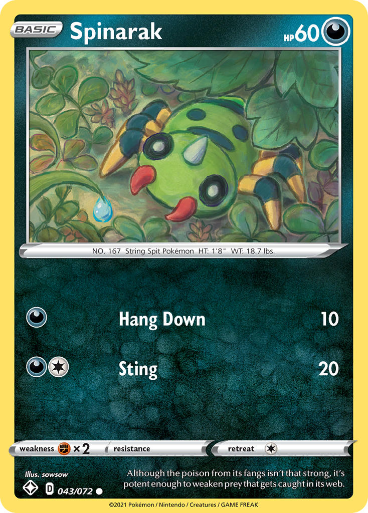 Spinarak (043/072) [Sword & Shield: Shining Fates] | Good Games Adelaide SA