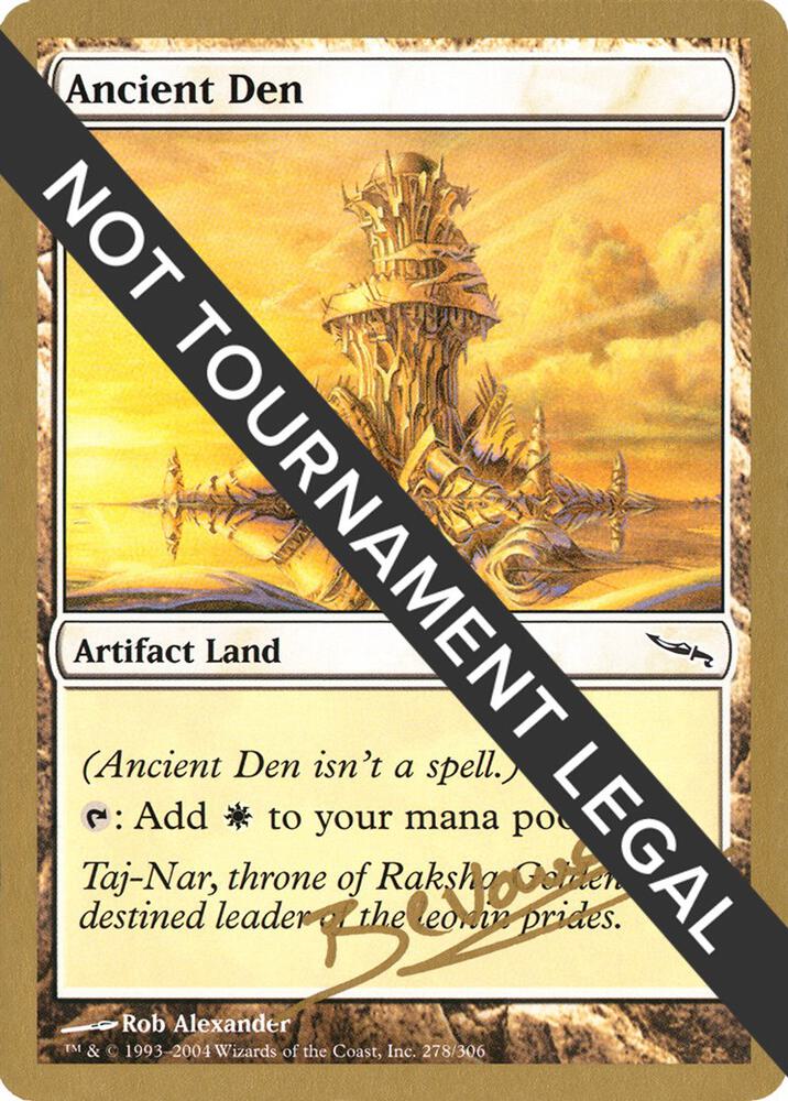 Ancient Den 2004 Manuel Bevand MRD mb278/103 (World Championship Decks)  | Good Games Adelaide SA