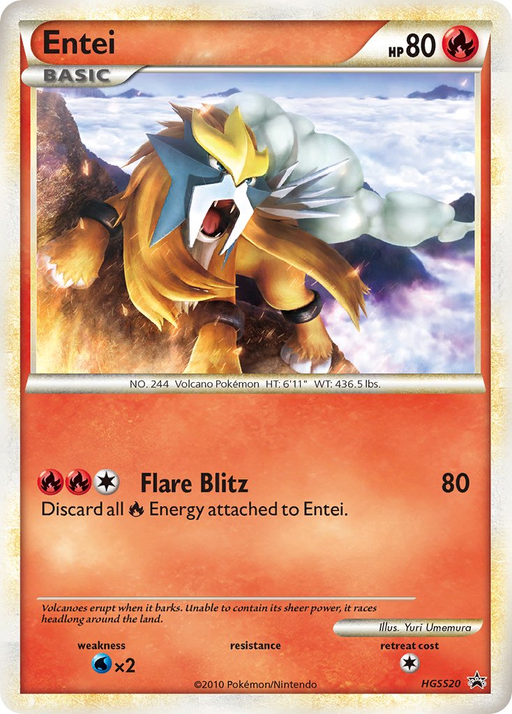 Entei (HGSS20) [HeartGold & SoulSilver: Black Star Promos] | Good Games Adelaide SA