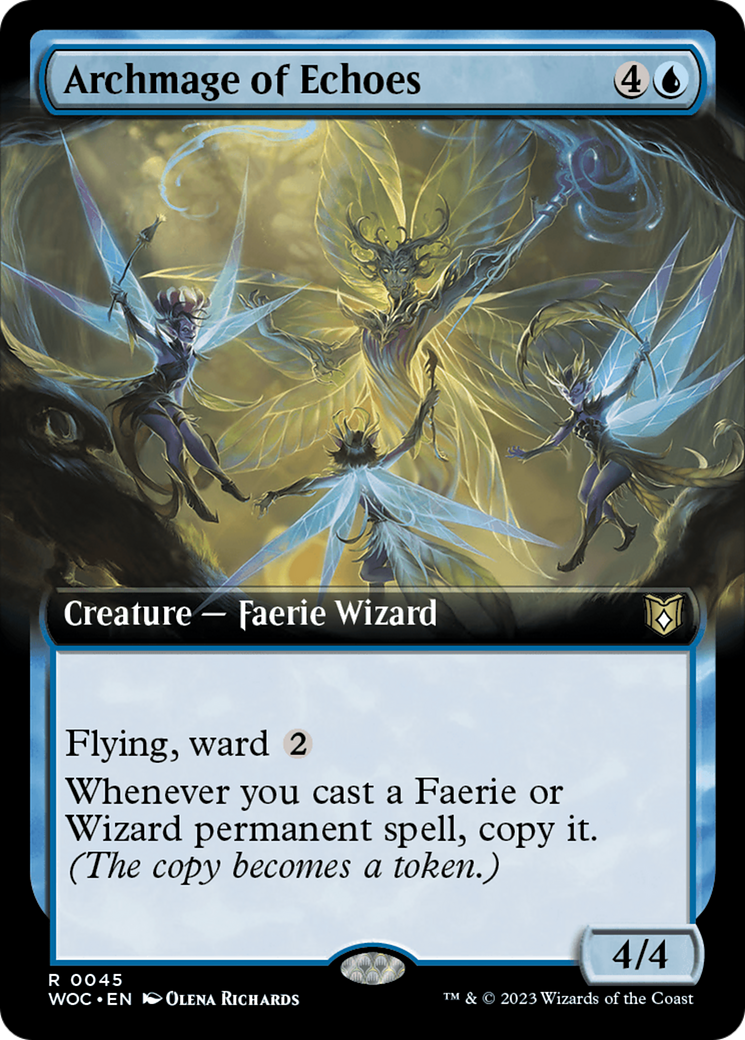 Archmage of Echoes (Extended Art) [Wilds of Eldraine Commander] | Good Games Adelaide SA