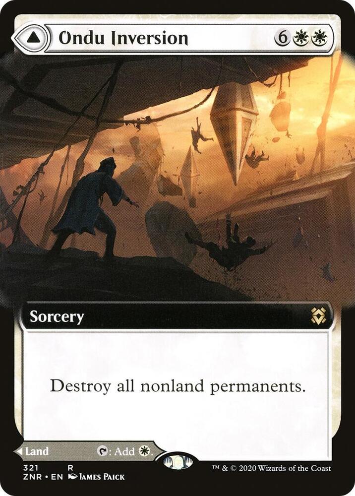 Ondu Inversion // Ondu Skyruins 321 (Zendikar Rising)  - Foil | Good Games Adelaide SA