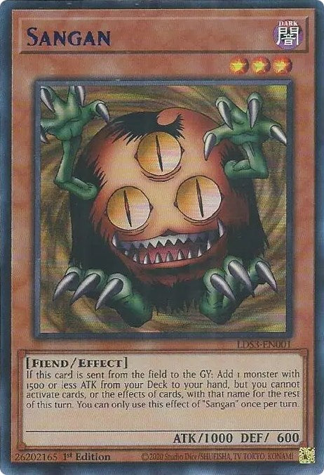 Sangan (Blue) [LDS3-EN001] Ultra Rare | Good Games Adelaide SA