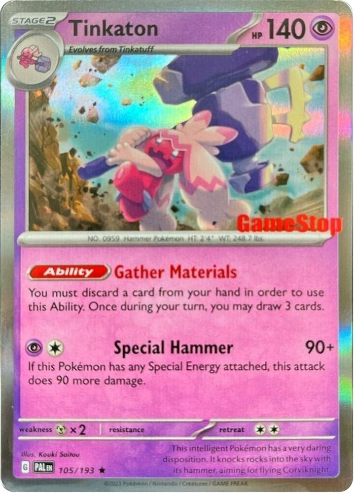 Tinkaton GameStop Exclusive 105/193 (Miscellaneous Cards & Products)  - Holofoil | Good Games Adelaide SA