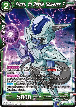 Frost, to Battle Universe 7 [BT16-065] | Good Games Adelaide SA
