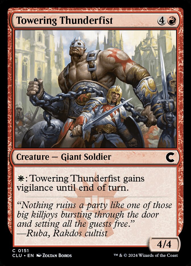 Towering Thunderfist 151 (Ravnica: Clue Edition)  | Good Games Adelaide SA