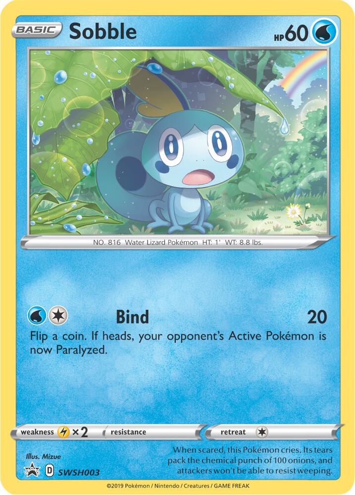 Sobble SWSH003 SWSH003 (SWSH: Sword & Shield Promo Cards)  - Holofoil | Good Games Adelaide SA