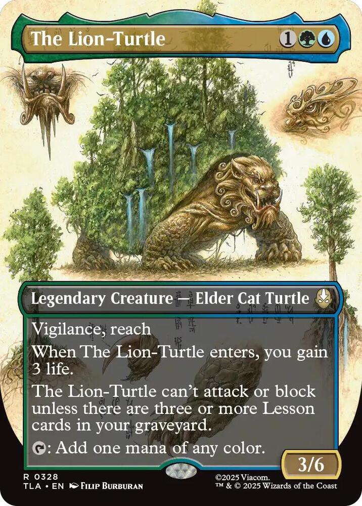 The Lion-Turtle 328/286 (Avatar: The Last Airbender)  - Borderless | Good Games Adelaide SA