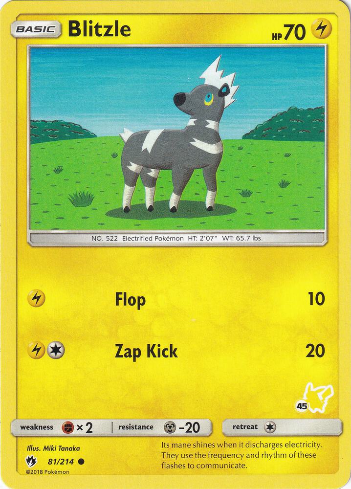 Blitzle 81 214 45 Pikachu Stamped 081/214 (Battle Academy)  | Good Games Adelaide SA