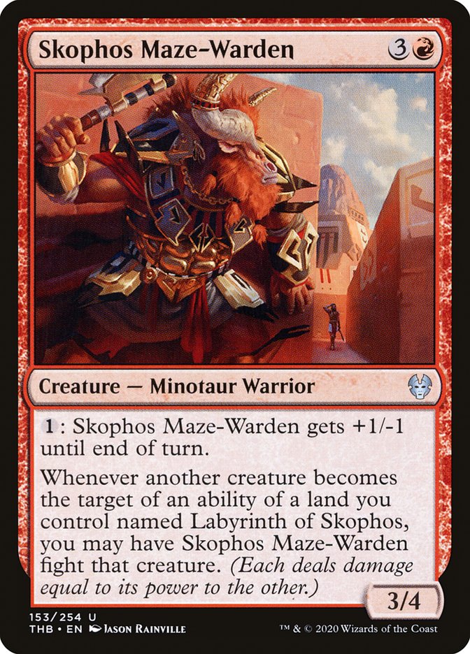 Skophos Maze-Warden 153 (Theros Beyond Death)  - Foil | Good Games Adelaide SA