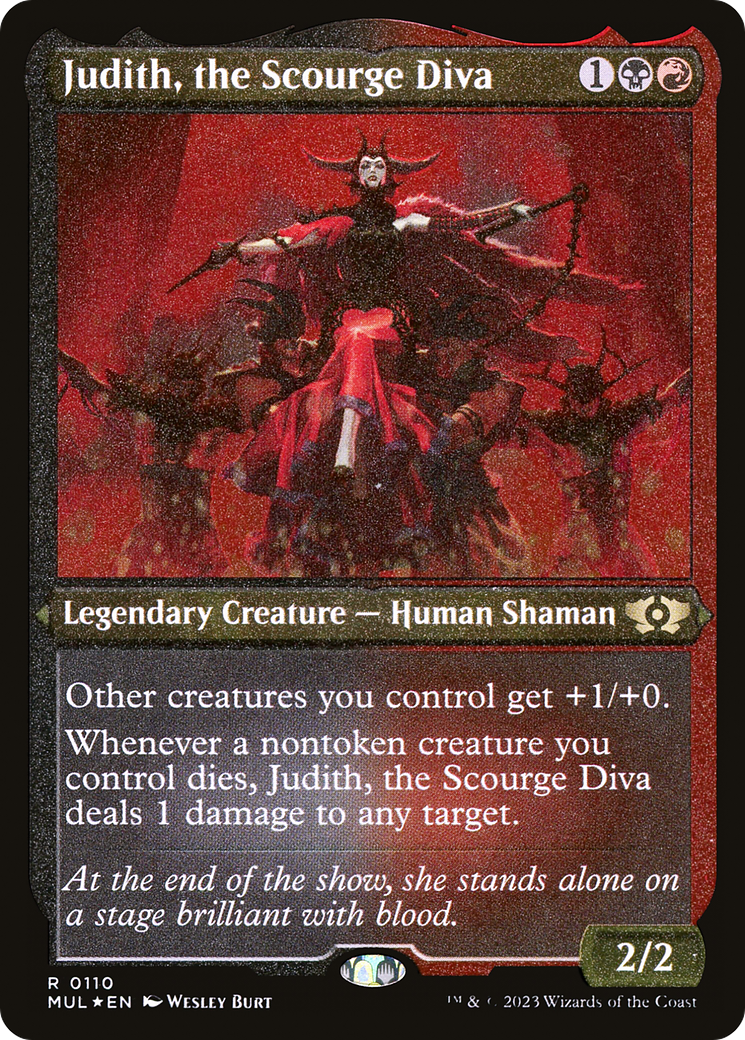 Judith, the Scourge Diva (Foil Etched) [Multiverse Legends] | Good Games Adelaide SA