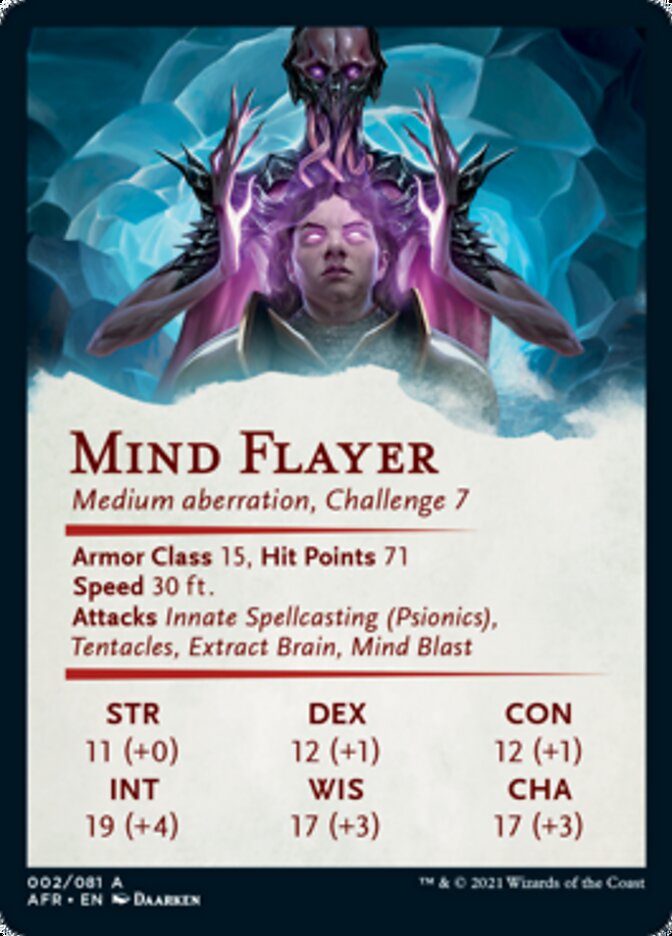 Mind Flayer Art Card [Dungeons & Dragons: Adventures in the Forgotten Realms Art Series] | Good Games Adelaide SA