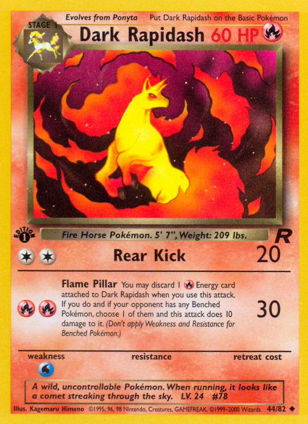 Dark Rapidash (44/82) [Team Rocket 1st Edition] | Good Games Adelaide SA