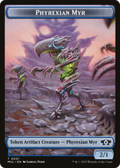 Phyrexian Myr // Dinosaur Double-Sided Token [March of the Machine Tokens] | Good Games Adelaide SA