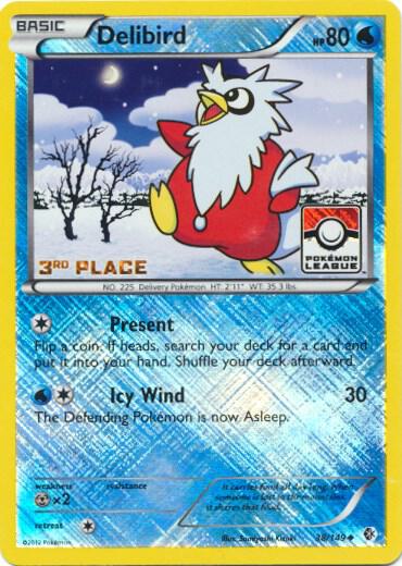 Delibird 38 149 Pokemon League 3rd Place 038/149 (League & Championship Cards)  - Reverse Holofoil | Good Games Adelaide SA