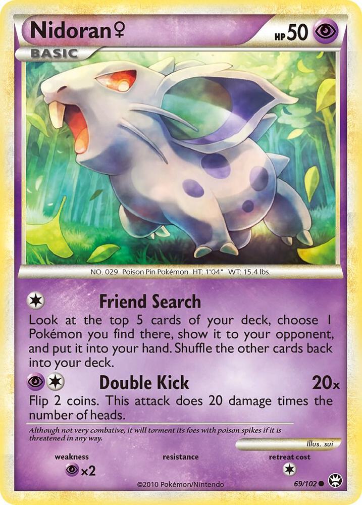 Nidoran F 69/102 (Triumphant)  - Reverse Holofoil | Good Games Adelaide SA
