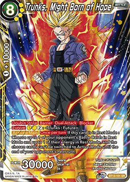 Trunks, Might Born of Hope (Super Rare) [BT13-101] | Good Games Adelaide SA