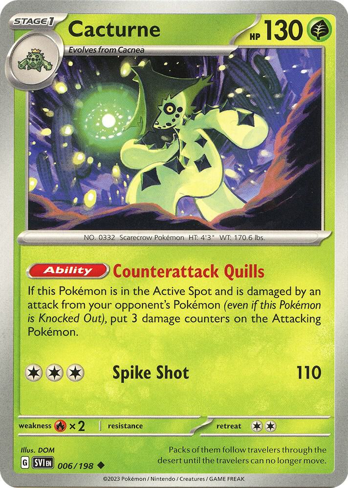 Cacturne 006/198 (SV01: Scarlet & Violet Base Set)  | Good Games Adelaide SA