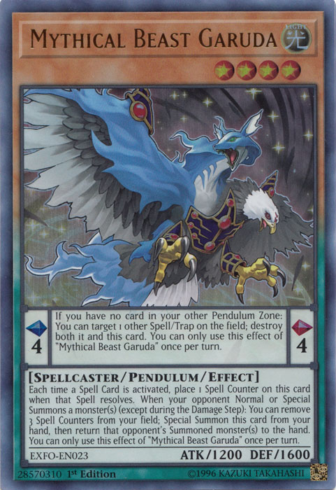 Mythical Beast Garuda [EXFO-EN023] Ultra Rare | Good Games Adelaide SA