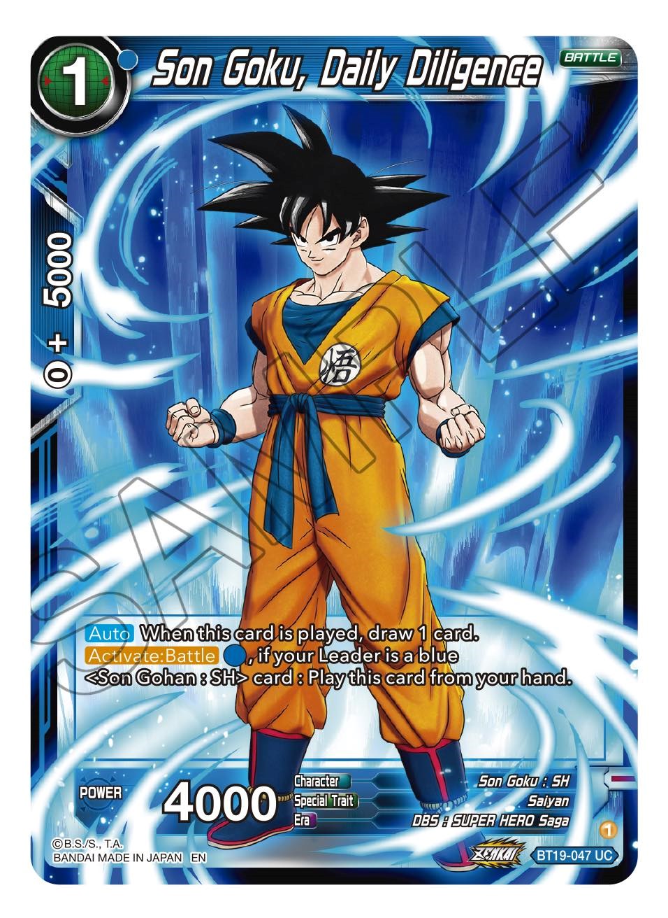 Son Goku, Daily Diligence (BT19-047) [Fighter's Ambition] | Good Games Adelaide SA