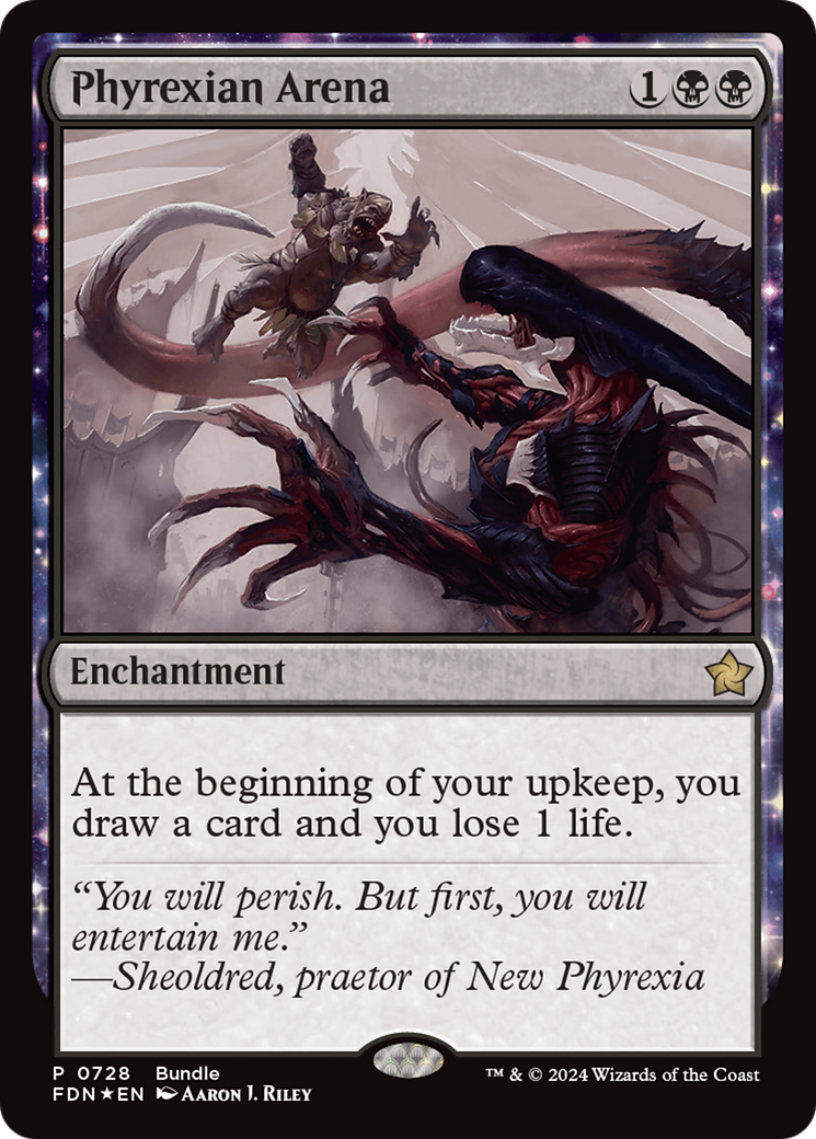 Phyrexian Arena (Bundle) [Foundations Promos] | Good Games Adelaide SA
