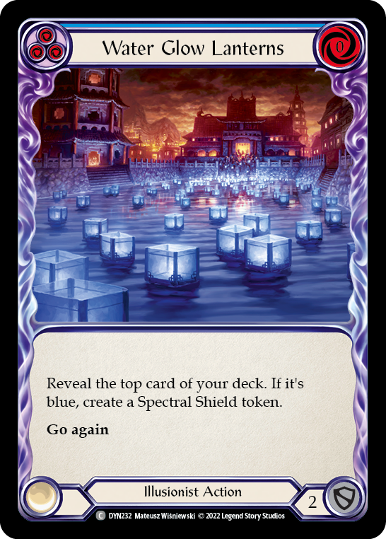 Water Glow Lanterns (Blue) [DYN232] (Dynasty) | Good Games Adelaide SA