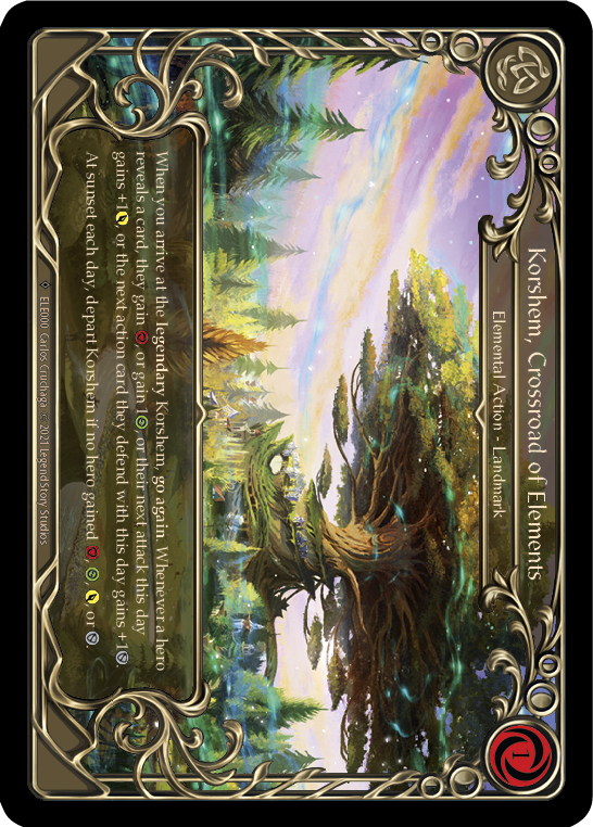 Korshem, Crossroad of Elements [U-ELE000] Unlimited Rainbow Foil | Good Games Adelaide SA