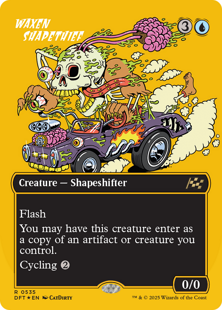 Waxen Shapethief (Borderless) (First-Place Foil) [Aetherdrift] | Good Games Adelaide SA