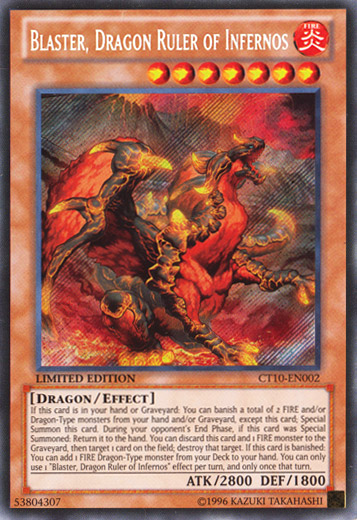 Blaster, Dragon Ruler of Infernos [CT10-EN002] Secret Rare | Good Games Adelaide SA