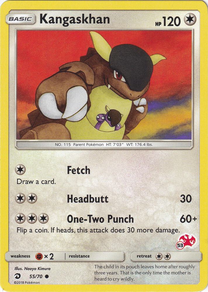 Kangaskhan 55 70 53 Charizard Stamped 055/070 (Battle Academy)  | Good Games Adelaide SA