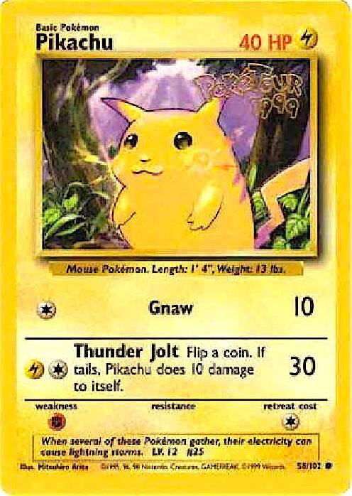 Pikachu PokeTour 1999 058/102 (Miscellaneous Cards & Products)  | Good Games Adelaide SA