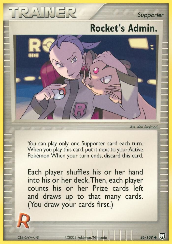 Rockets Admin 86/109 (Team Rocket Returns)  | Good Games Adelaide SA