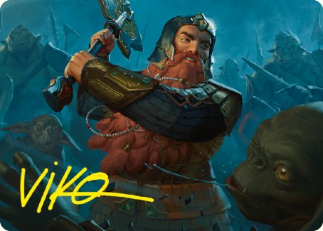 Gimli, Counter of Kills Art Card (10/81) [The Lord of the Rings: Tales of Middle-earth Art Series] | Good Games Adelaide SA