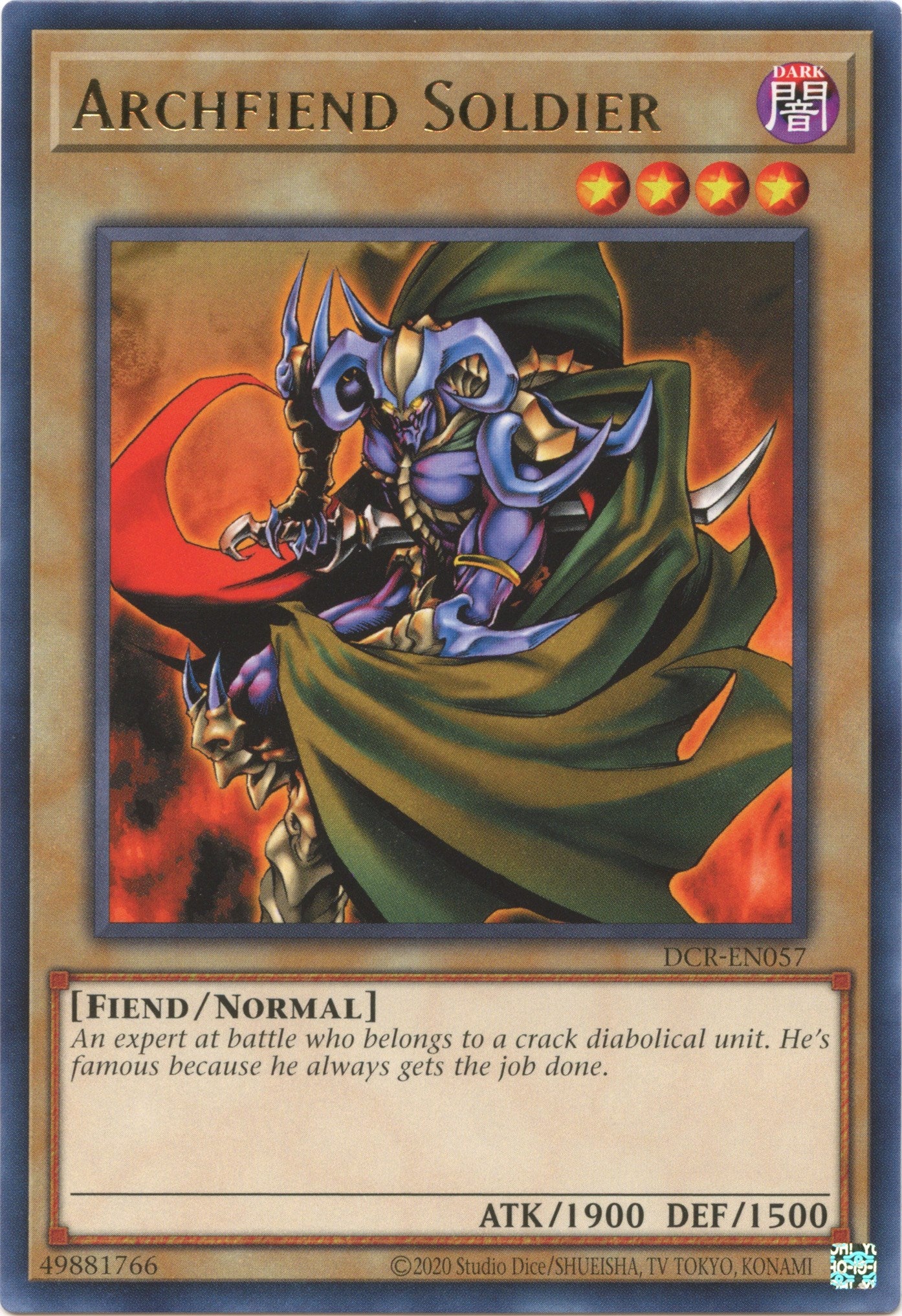 Archfiend Soldier (25th Anniversary) [DCR-EN057] Rare | Good Games Adelaide SA