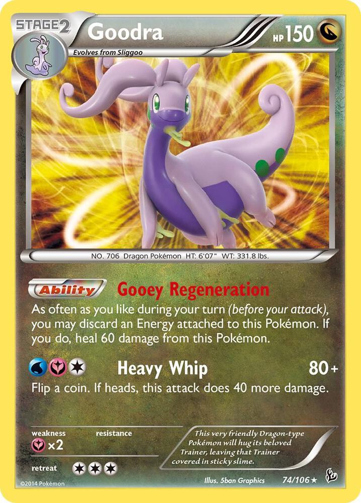 Goodra 74/106 (XY - Flashfire)  - Holofoil | Good Games Adelaide SA