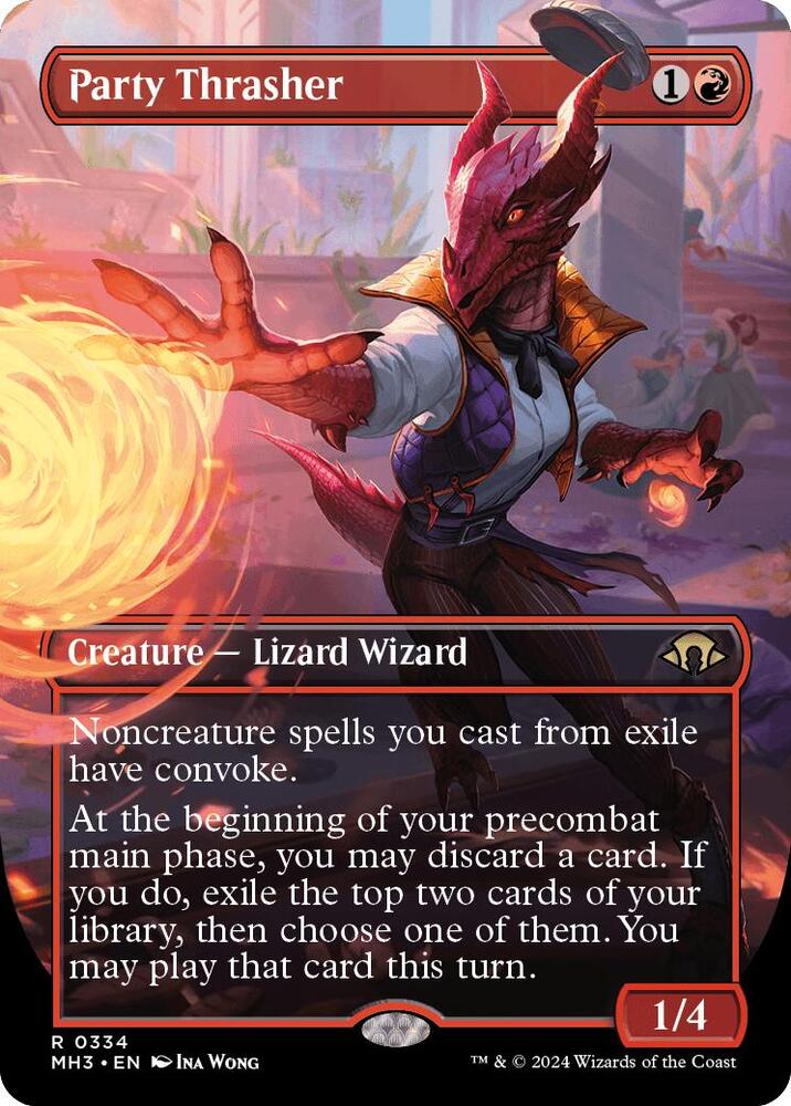 Party Thrasher 334/319 (Modern Horizons 3)  - Borderless | Good Games Adelaide SA