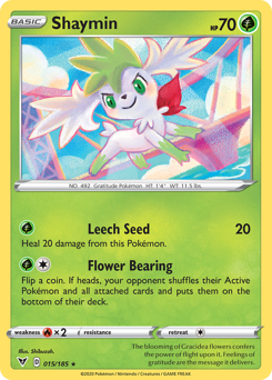 Shaymin (015/185) [Sword & Shield: Vivid Voltage] | Good Games Adelaide SA