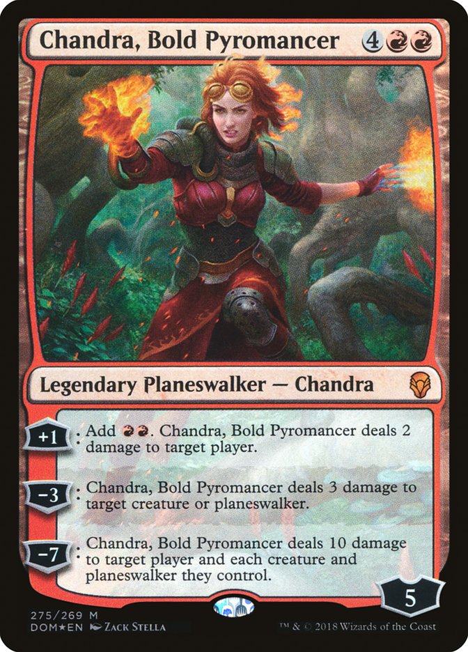 Chandra, Bold Pyromancer 275 (Dominaria)  - Foil | Good Games Adelaide SA
