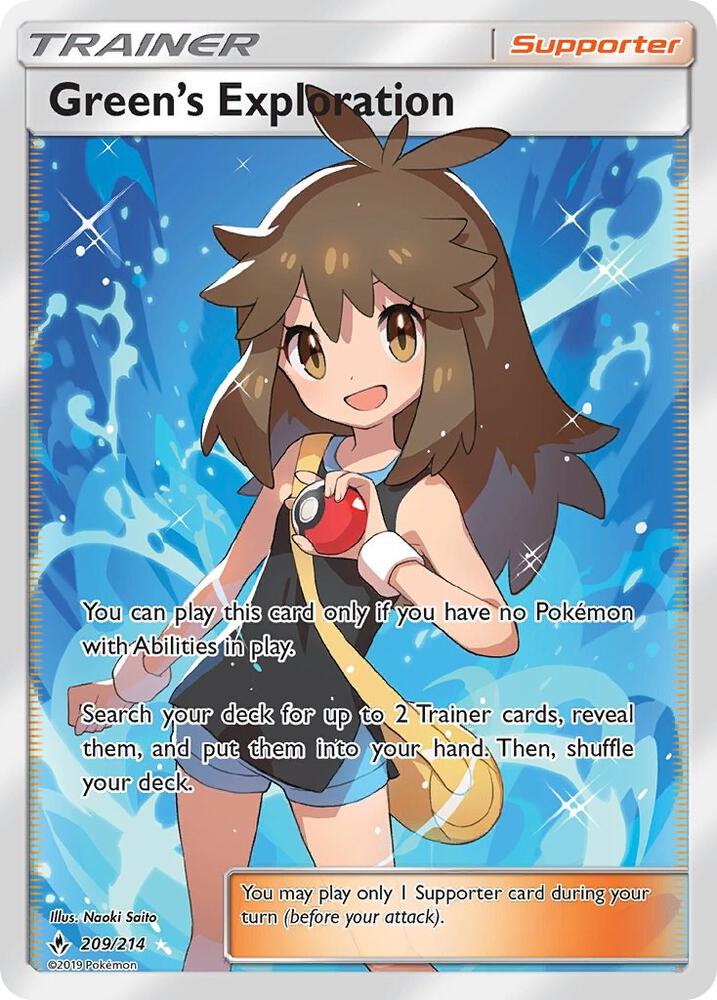 Green's Exploration Full Art 209/214 (SM - Unbroken Bonds)  - Holofoil | Good Games Adelaide SA