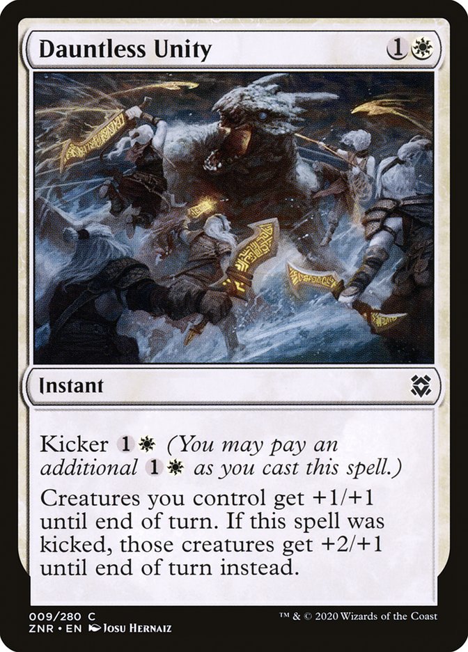 Dauntless Unity 9/280 (Zendikar Rising)  - Foil | Good Games Adelaide SA