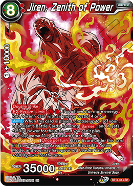 Jiren, Zenith of Power (BT14-014) [Cross Spirits] | Good Games Adelaide SA
