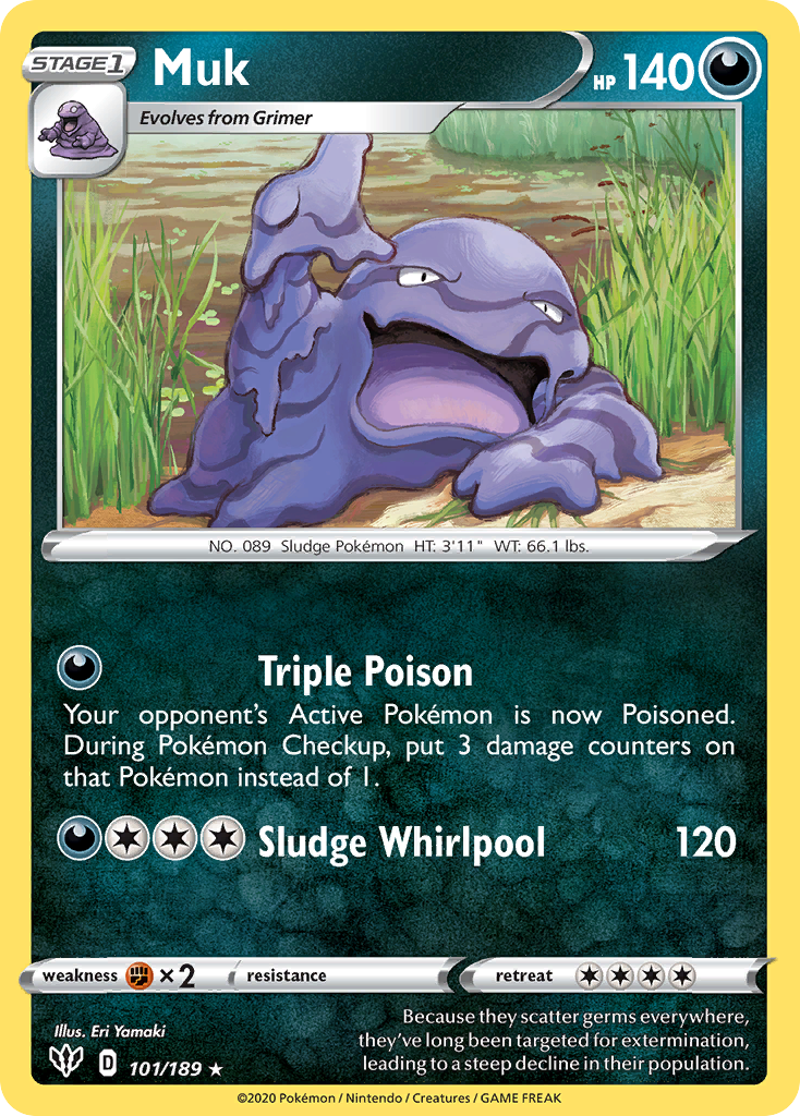 Muk (101/189) [Sword & Shield: Darkness Ablaze] | Good Games Adelaide SA
