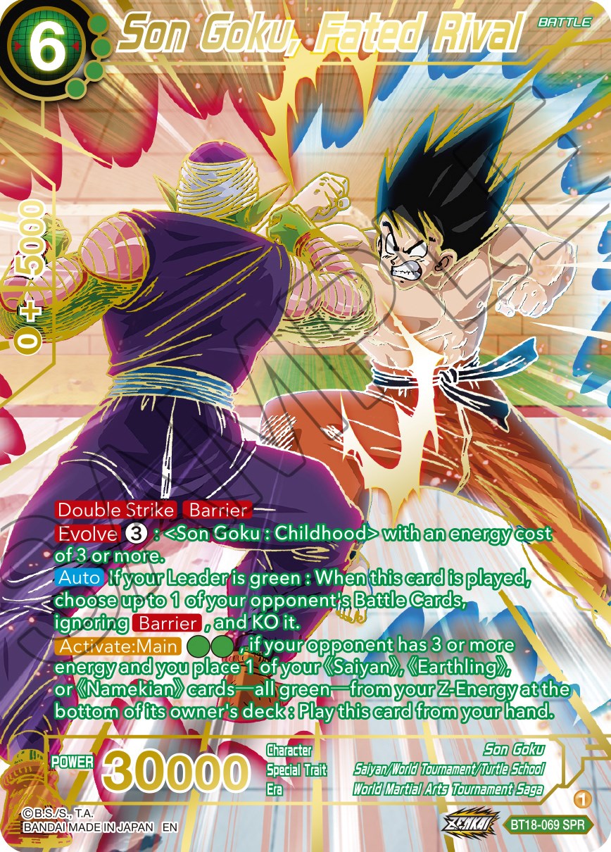 Son Goku, Fated Rival (BT18-069) [Dawn of the Z-Legends] | Good Games Adelaide SA